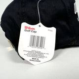 Vintage 90's Wilson Golf Cap NOS with Tag Black Snapback Hat