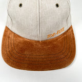 Vintage 90's Top-Flite SAMPLE Suede Brim USA Made Golf Hat