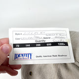 Vintage 90's Top-Flite SAMPLE Suede Brim USA Made Golf Hat