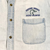 Vintage 90's Ducks Unlimited Western Henrico Denim Shirt
