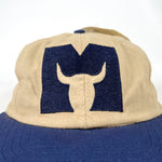 Vintage 90's Identity Headwear Sample “M” Bull Logo Strapback Hat