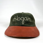 Vintage 90's Ben Hogan Golf Canvas & Leather Brim Strapback Hat