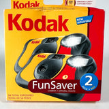 Modern 2008 Kodak FunSaver 800 2-Pack Disposable Expired 35mm Film Cameras