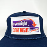 Vintage 90's Federal Express "Overnight, Done Right" FedEx Hat
