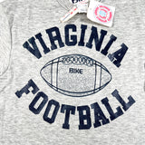 Vintage 80's UVA Virginia Football Bike Cropped T-Shirt