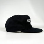 Vintage 90’s Stetson Hats Black Snapback USA Made Hat