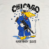 Vintage 80's Chicago Everybody Duck Mobster T-Shirt