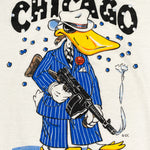 Vintage 80's Chicago Everybody Duck Mobster T-Shirt