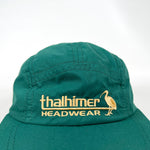 Vintage 90's Thalhimer Headwear Green Nylon Strapback Hat