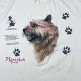 Vintage 90’s Norwich Terrier Great Britain Dog Graphic T-Shirt