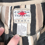 Vintage 90’s Cotton Traders Striped Textured Polo Shirt