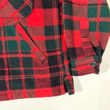 Vintage 60's Woolrich Red Green Plaid Wool Shirt Jacket