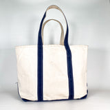 Vintage 90's LL Bean Navy Blue Straps Boat and Tote Bag