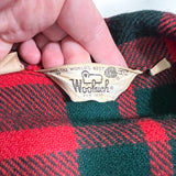 Vintage 60's Woolrich Red Green Plaid Wool Shirt Jacket