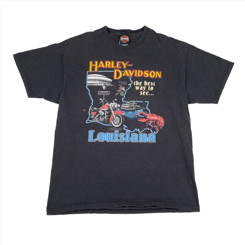 Vintage 2000 Harley Davidson Cajun Louisiana T-Shirt