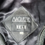 Vintage 80’s Maquette Black Leather Jacket
