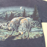 Vintage 90’s Earth’s Treasure Wolf Wrap Print T-Shirt