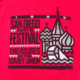Vintage 1989 San Diego Arts Festival Soviet Union T-Shirt