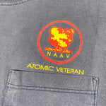 Vintage 90's NAAV Atomic Bomb Veteran Pocket T-Shirt