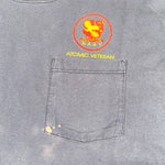 Vintage 90's NAAV Atomic Bomb Veteran Pocket T-Shirt