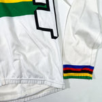 Vintage 90’s GT Bicycles RockShox True Temper Aussie Rainbow Stripe Cycling Jersey