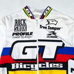 Vintage 90’s GT Bicycles RockShox True Temper Aussie Rainbow Stripe Cycling Jersey