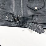 Vintage 80's First Genuine Leather Motorcycle Jacket