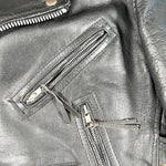 Vintage 80's First Genuine Leather Motorcycle Jacket