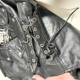 Vintage 80's First Genuine Leather Motorcycle Jacket