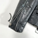 Vintage 80's First Genuine Leather Motorcycle Jacket