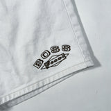 Vintage 90’s Hugo Boss White Denim Logo Shorts