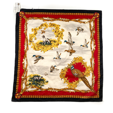 Vintage 90's Designer Style Silk Scarf Bandana