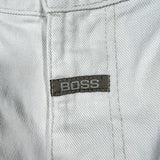 Vintage 90’s Hugo Boss White Denim Logo Shorts