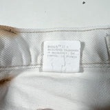 Vintage 90’s Hugo Boss White Denim Logo Shorts