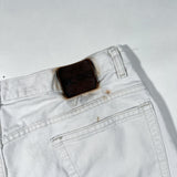 Vintage 90’s Hugo Boss White Denim Logo Shorts