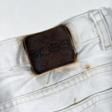 Vintage 90’s Hugo Boss White Denim Logo Shorts