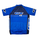 Vintage 90’s GT Bicycles Blue White Short Sleeve Cycling Jersey