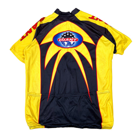 Vintage 90's Giant Bicycles Yellow Black Red Cycling Jersey – CobbleStore Vintage