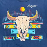 Vintage 1991 Arizona Bull Skull Southwestern T-Shirt