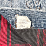 Vintage 1993 Levi’s Plaid Lined Denim Trucker Jacket