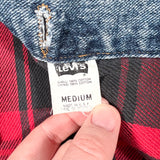 Vintage 1993 Levi’s Plaid Lined Denim Trucker Jacket