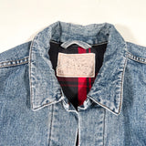 Vintage 1993 Levi’s Plaid Lined Denim Trucker Jacket