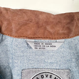 Vintage 90’s Dash Adventure Leather Collar Denim Jacket