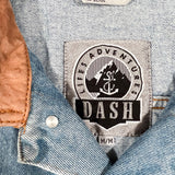 Vintage 90’s Dash Adventure Leather Collar Denim Jacket