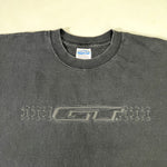 Vintage 90’s GT BMX & Mountain Bike Black Embossed Tread Logo T-Shirt