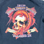 Modern Y2K Harley Davidson Skull Tallassee TN Pocket T-Shirt