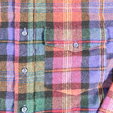 Vintage 80's Tradition Plaid Cotton Flannel Shirt