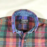 Vintage 80's Tradition Plaid Cotton Flannel Shirt