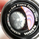 Vintage 50’s Sears Tower 42 Nikkor 5cm f/2 Rangefinder 35mm Film Camera