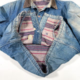 Vintage 60's Blue Bell Blanket Lined Denim Chore Jacket